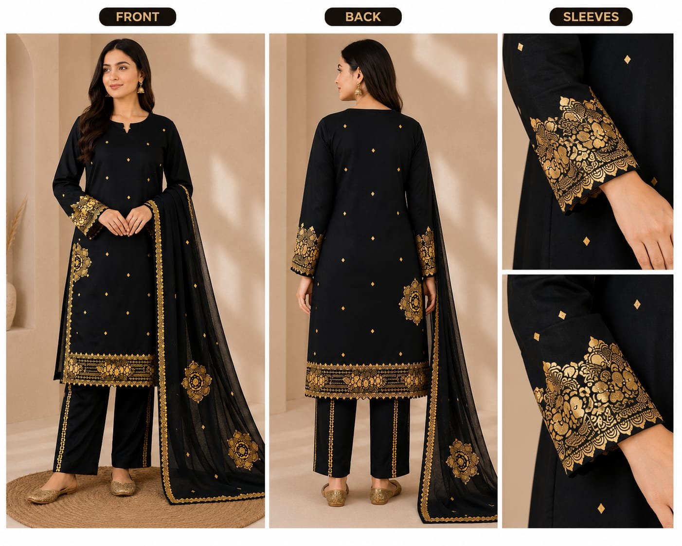 3 Piece panted Collection